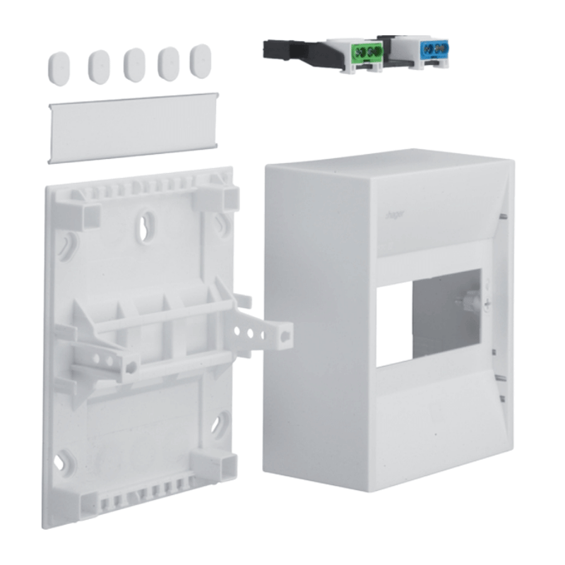 Hager GD106N Miniverteiler – gamma, 6 Modul, IP30, 1xPE, 1xN
