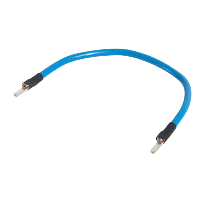 Hager K67A Kabelbrücke 250 mm –  NYAF, 10mm², Stift/Stift, blau