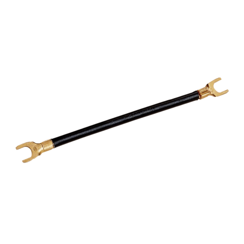 Hager K67F Kabelbrücke 100 mm –  NYAF, 6 mm², Gabelkabelschuh, schwarz