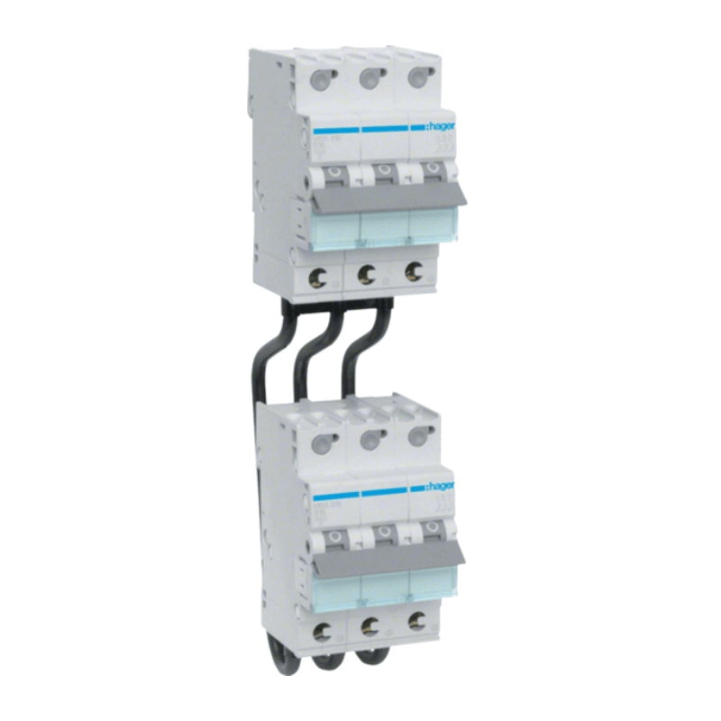 Hager KC325 Verbindungsbrücke – 3-polig, Stiftanschluss Phase, 125mm