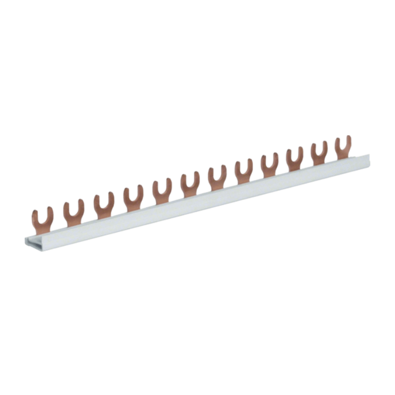 Hager KDN163A Gabel-Phasenschiene – QuickConnect, 1-polig, 10mm², 12 TE