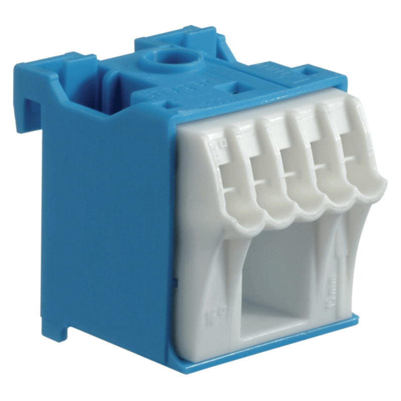 Hager KN06N Klemmenblock – QuickConnect, 6 Klemmstellen