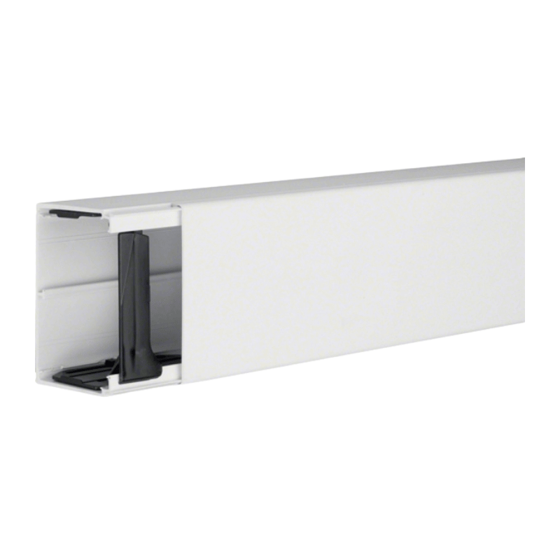 Hager LF6009009016 Leitungsführungskanal 60x90 mm – 2 Meter, Tehalit, Kunststoff, verkehrsweiß