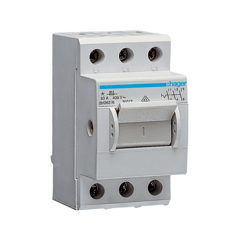 Hager SH363N Ausschalter kompakt – 3-polig, 63 A, 400 V, REG