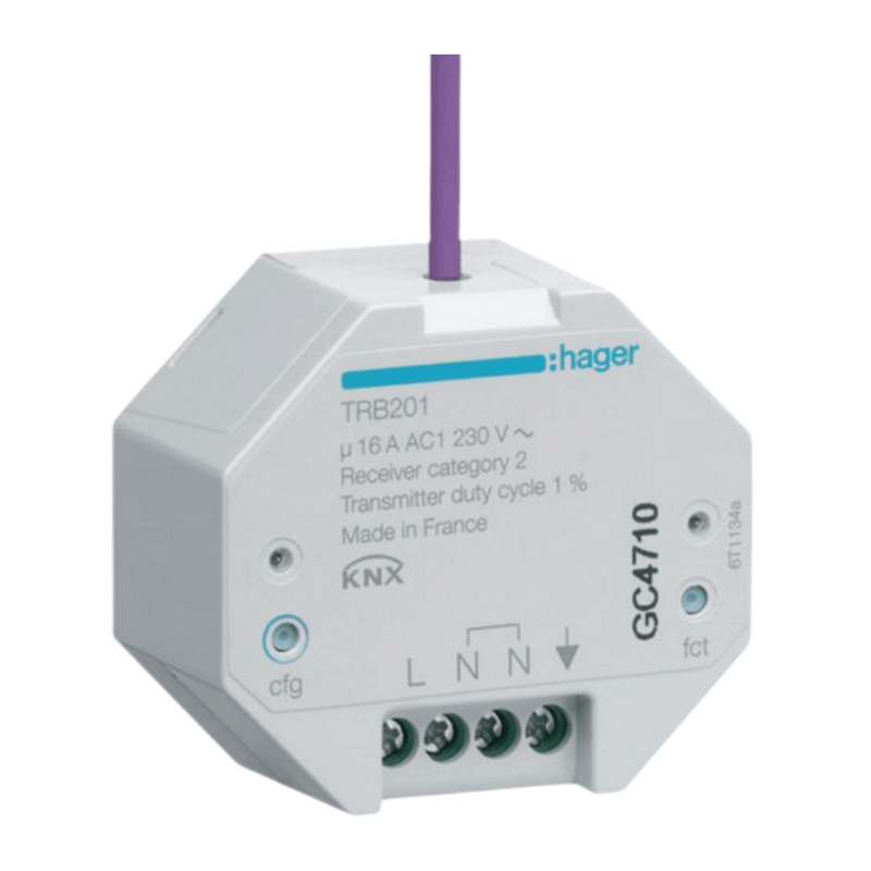 Hager TRB201 KNX-RF-Schaltaktor UP – 1-fach