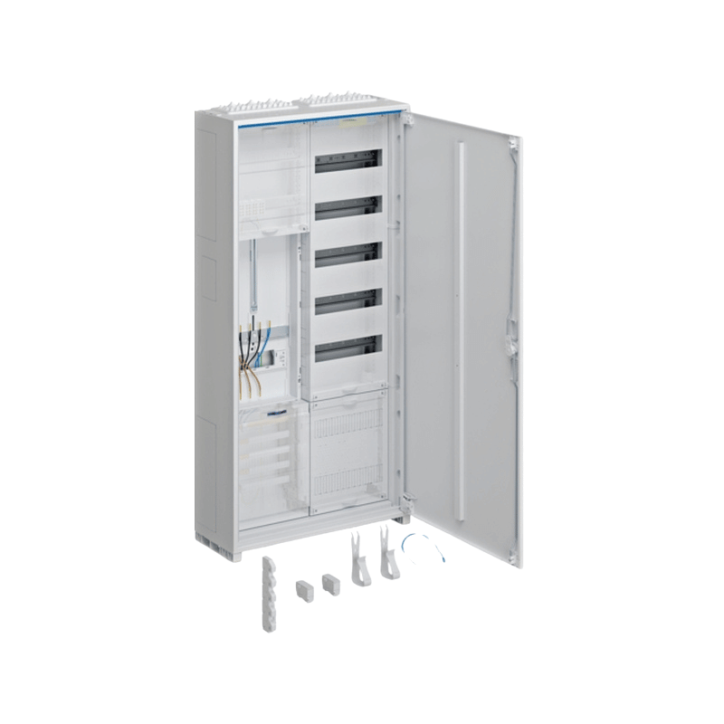 Hager ZB323T15 Komplett‑Zählerschrank 1100x550 mm – universZ, 1 Zähler, VF‑5rh, VT5 APZ, 2‑feldig, SK II, IP44