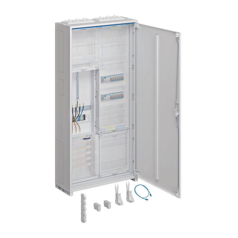 Hager Hager Komplettschrank ZB323T15G  – 1100x550 mm, universZ, 1 Zähler, VF‑5rh APZ, 2‑feldig
