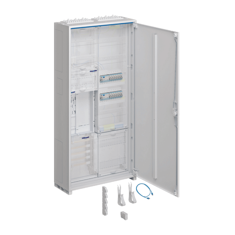 Hager Zählerschrank eHZ ZB32ET215W3 – 1100 mm, universZ, 1 Zähler, BKE-I, VT5 APZ,  ESA, REG, 2-feldig