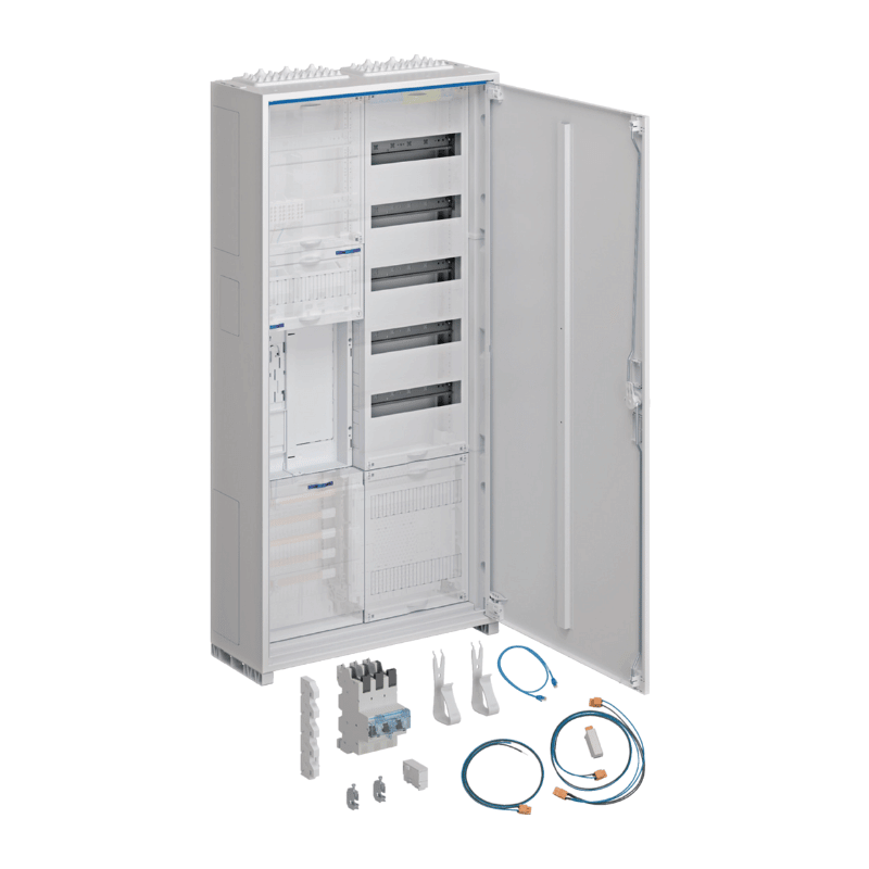 Hager Zählerschrank eHZ ZB32EZ116SB – 1100x550 mm, universZ, 1 Zähler, BKE-I OKK, VT5 APZ, SLS 40 A, ESA