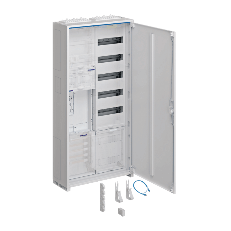 Hager Zählerschrank eHZ ZB32SEF15 1100 mm– universZ, 1 Zähler BKE‑I, VT5 APZ, HLAK‑5p, 2‑feldig