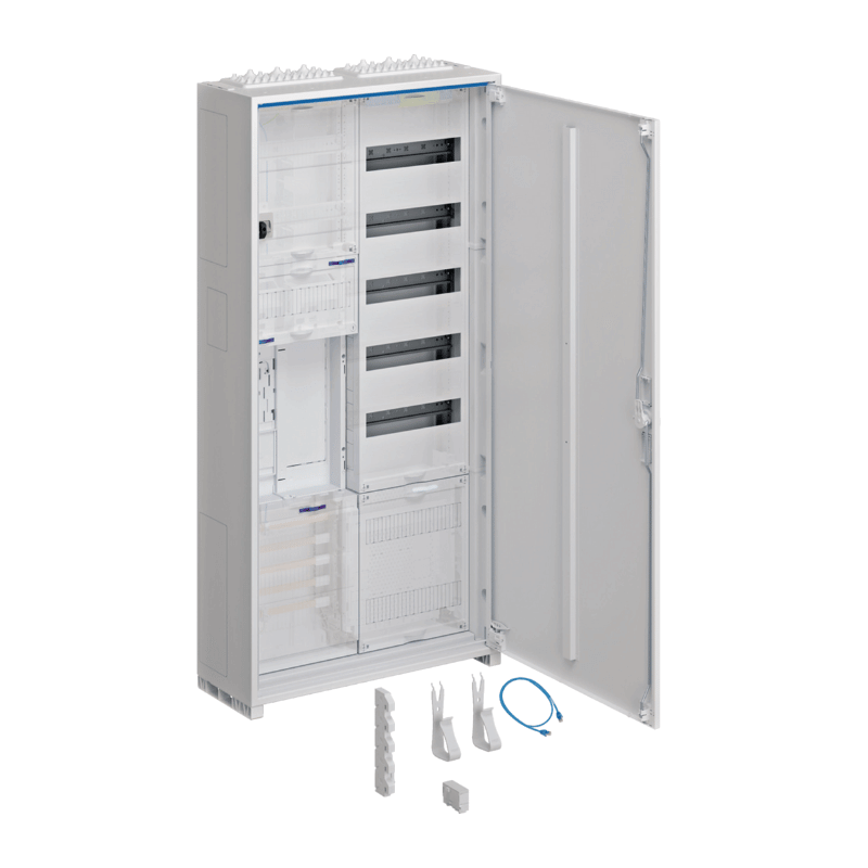 Hager Zählerschrank eHZ ZB32SEH15LS – 1100 mm, universZ, 1 Zähler, BKE‑I OKK, VT5 APZ, ESA, 2‑feldig