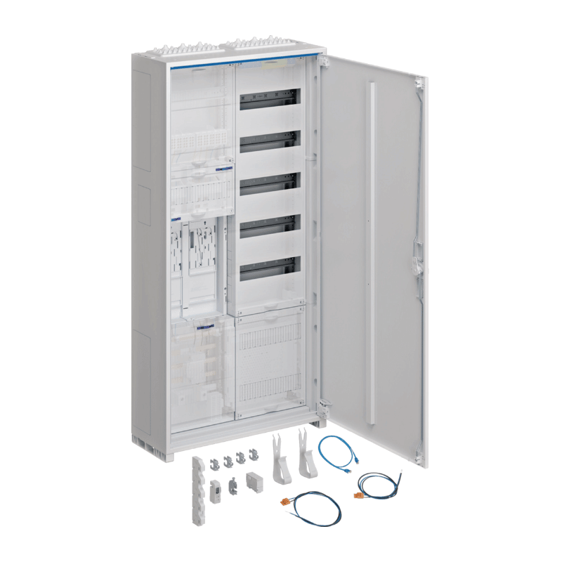 Hager Zählerschrank eHZ ZB32SET25LK – 1100 mm, universZ, 2 Zähler, BKE‑I, VT5 APZ, 2‑feldig
