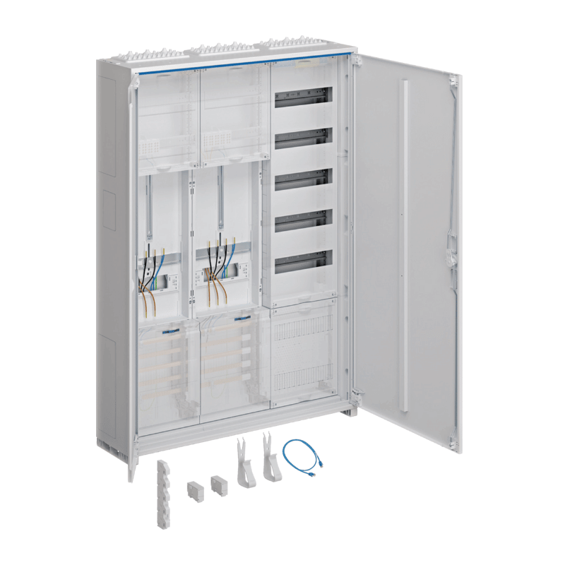 Hager Komplettschrank ZB332P25 – 1100x800 mm, universZ, 2 Zähler, VF‑5rh APZ, 3‑feldig