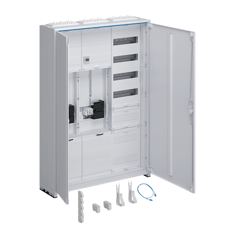 Hager Komplettschrank ZB335C25LS – 1100x800 mm, universZ, 2 Zähler, VF‑5rh APZ, 3‑feldig, NRM