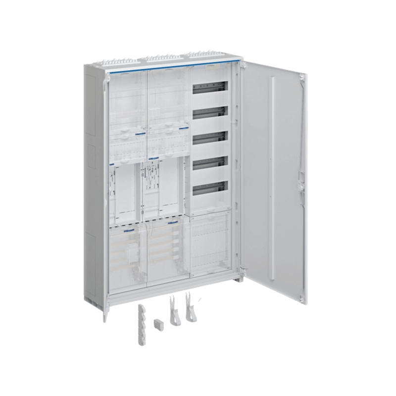 Hager ZB33ET225W1 Komplettschrank 1100x800 mm – universZ, 3 Felder, 2 Zählerplätze