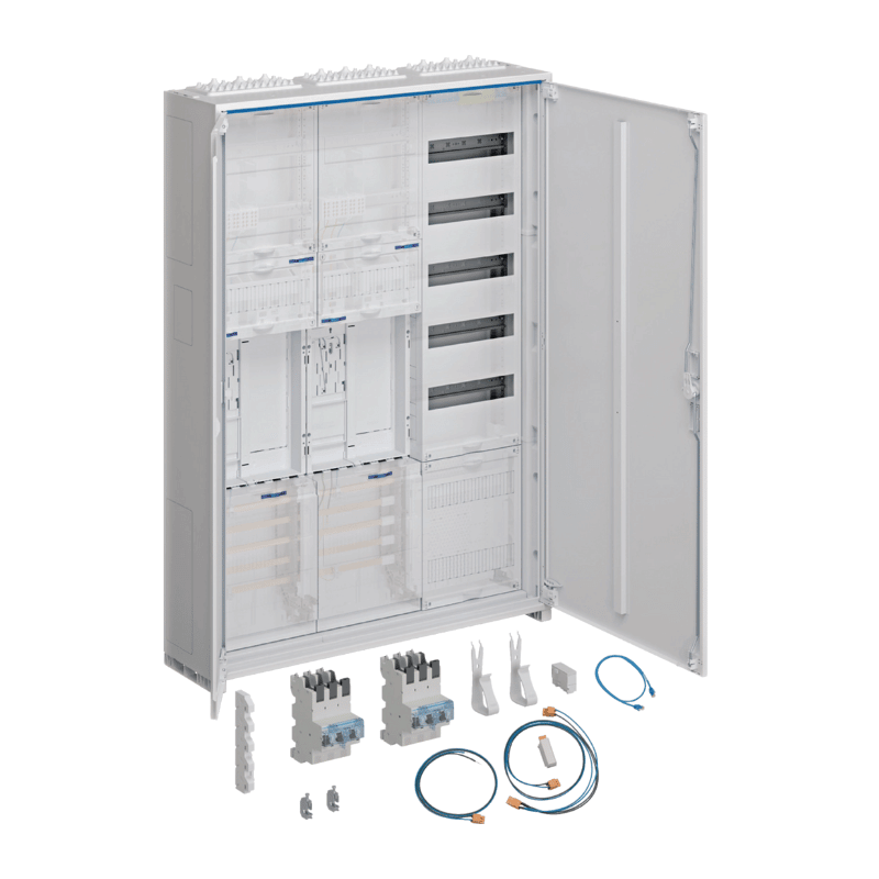 Hager Zählerschrank eHZ ZB33EZ26SB – 1100x800 mm, universZ, 2 Zähler, RES BKE‑I OKK, VT5 APZb, SLS 40A, ESA