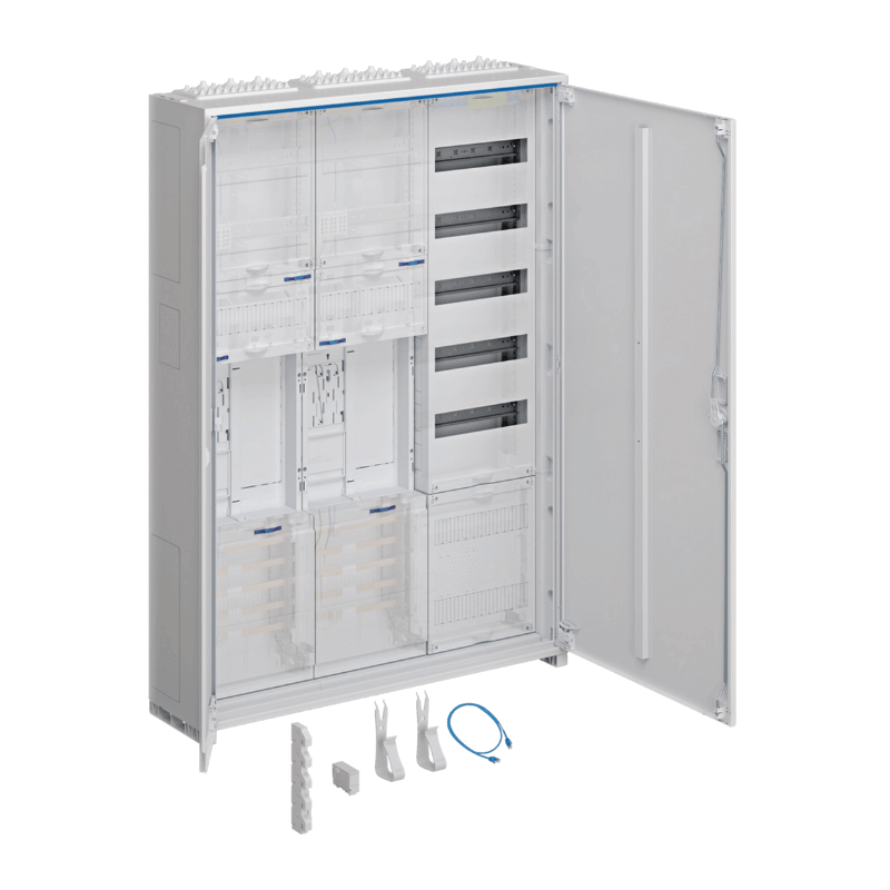 Hager Zählerschrank eHZ ZB33SEQ25 – 1100 mm, universZ, 2 Zähler, BKE‑I OKK, VT5 APZ, 3‑feldig, ESA