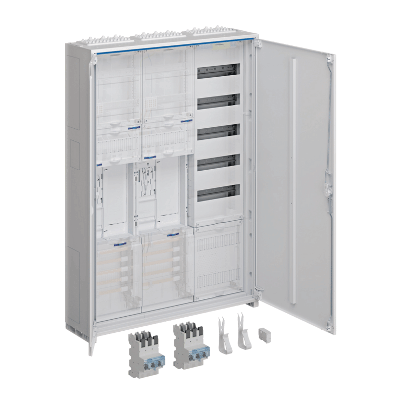 Hager Zählerschrank eHZ ZB33SEQ25EN – 1100x800 mm, universZ, 2 Zähler, RES BKE‑I, VT5 APZ, SLS 50A