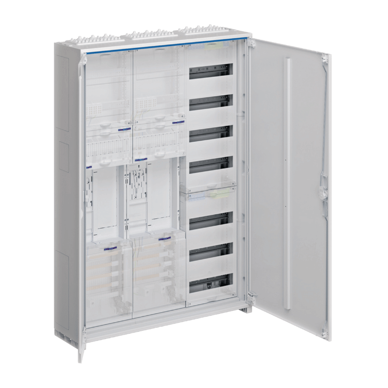 Hager Zählerschrank eHZ ZB33SET27 – 1100x800 mm, 2 Zähler, VF‑7rh eHZ, 3‑feldig