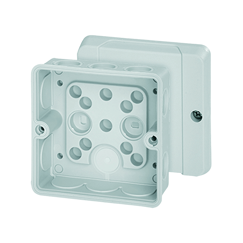 Hensel DE9320 Kabelabzweigdose 88x88 mm – Serie D, leer, grau