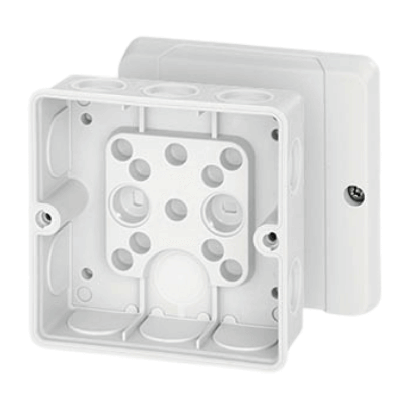 Hensel DE9341 Kabelabzweigdose – Serie D, leer, weiß, 98×98 mm