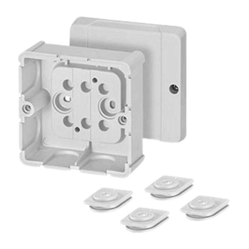 Hensel DP9020 Kabelabzweigdose – Serie DP, leer, grau, 88×88 mm