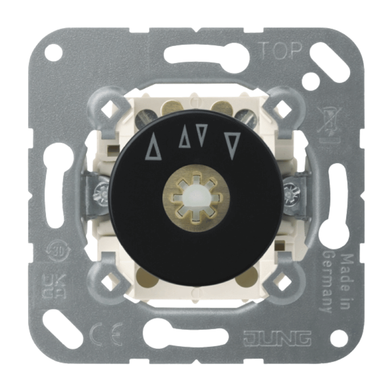Jung 1234.10 Jalousie-Drehschalter – 1-polig, für Drehgriff, 10A 250V, anthrazit