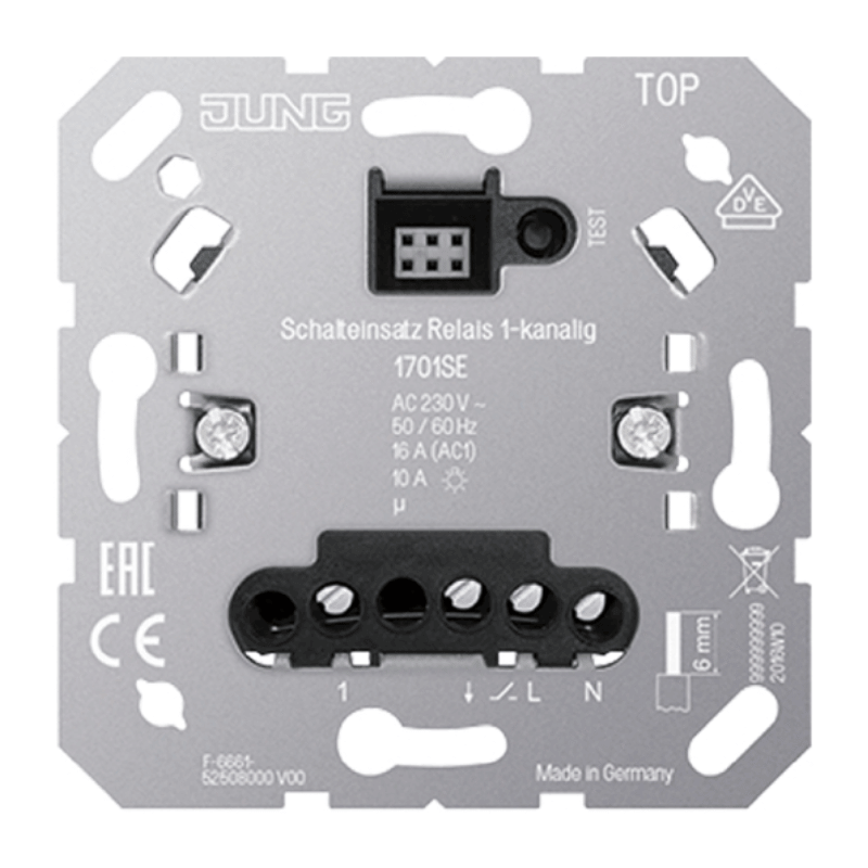 Jung 1701SE Schalteinsatz – Relais, 1-fach