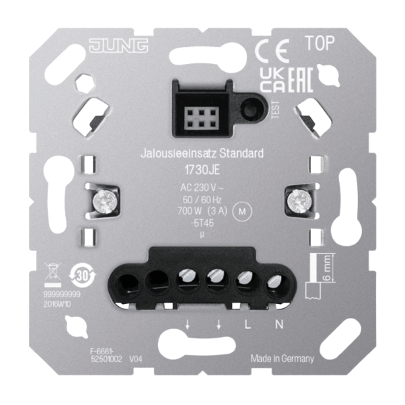 Jung 1730JE Jalousieeinsatz – Standard, ohne Nebenstelleneingang
