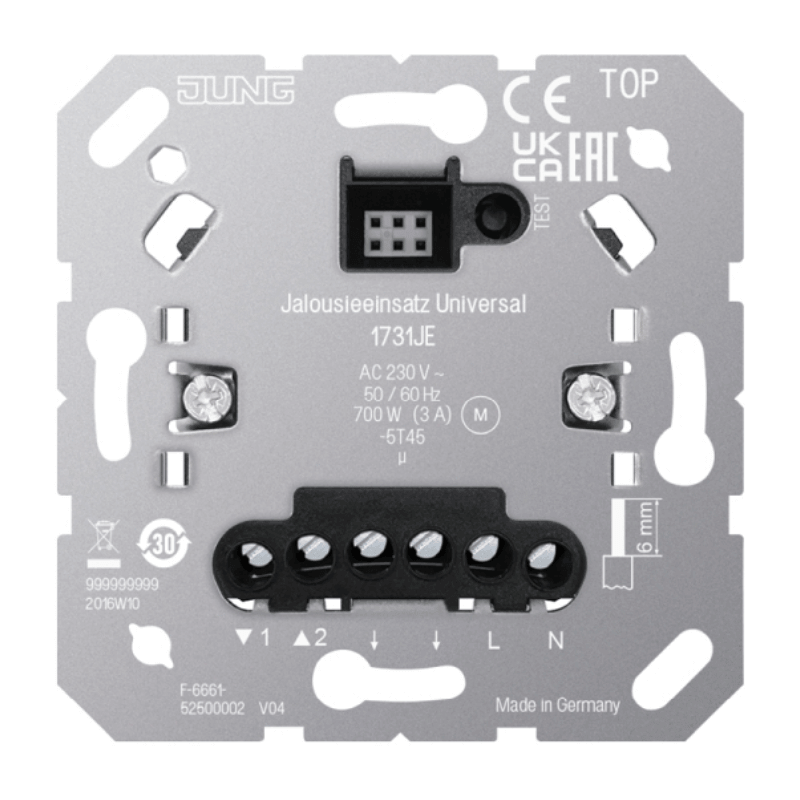 Jung 1731JE Jalousieeinsatz – Universal mit Nebenstelleneingang