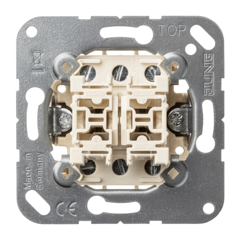 Jung 539U Doppeltaster – 2 Wechsler, 10A 250V