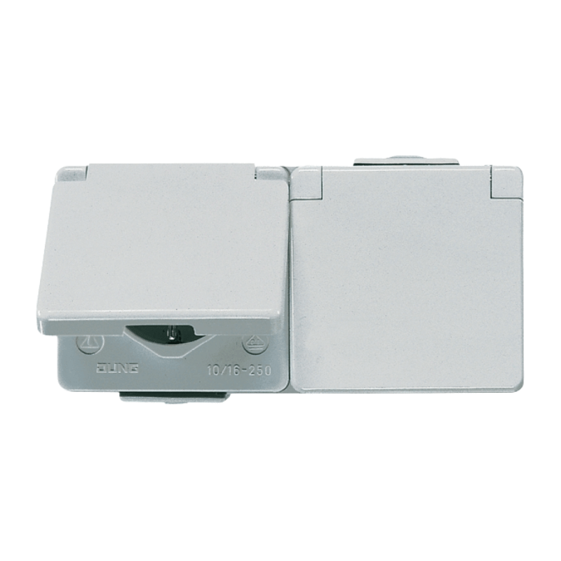 Jung 622WW Schuko-Steckdose – WG 600, 2-fach, waagerecht, alpinweiß