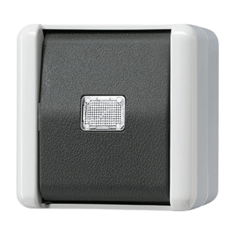 Jung 831W Taster – WG 800, 1-fach, Schließer, IP44