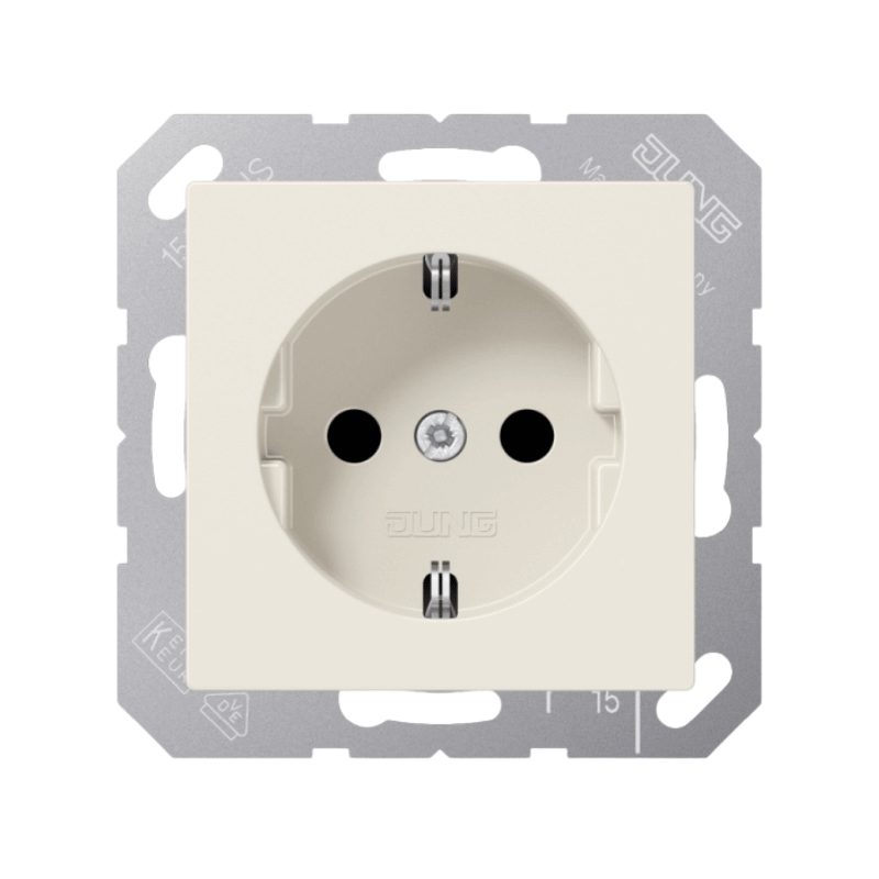 Jung A1520 Schuko-Steckdose – A/AS, weiß