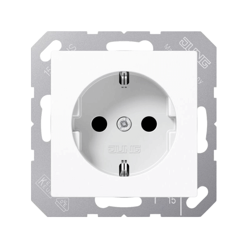 Jung A1520WW Schuko-Steckdose – A/AS, alpinweiß