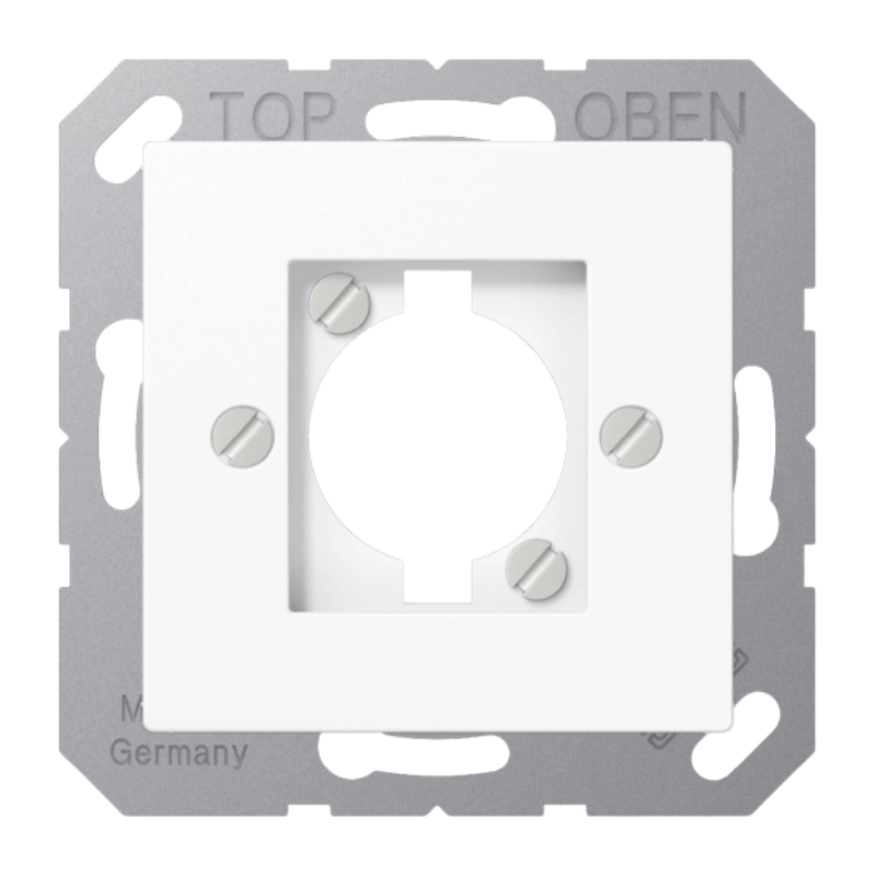 Jung A568-1BFWW Abdeckung XLR-Steckverbinder – AS/A, D-Serie, alpinweiß