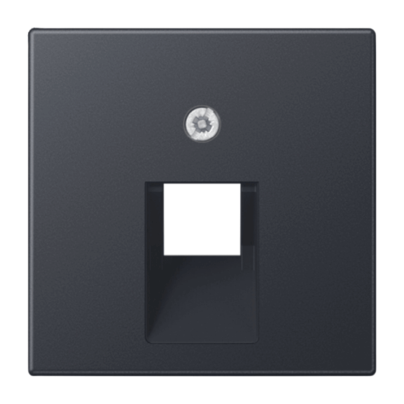 Jung A569-1BFPLUAANM Abdeckung Netzwerkdose – A, IAE/UAE, 1x8-polig, lackiert, anthrazit matt