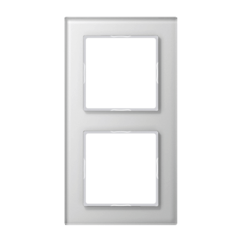 Jung AC582GLWW Rahmen – A Creation, 2-fach, Glas, alpinweiß