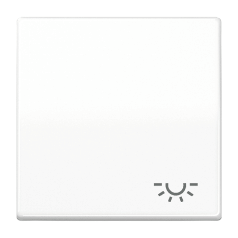 Jung AS591LWW Wippe – AS, 1-fach, Symbol Licht, alpinweiß