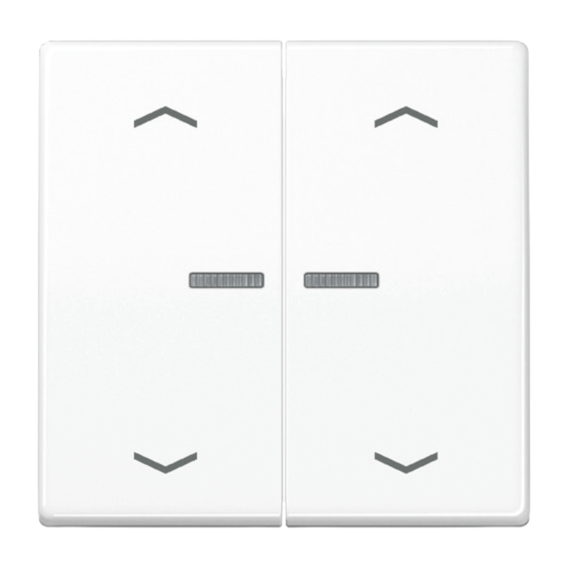 Jung BTAS17102PWW Tastsensor – HOME Serie AS, 2-fach, Pfeile, alpinweiß