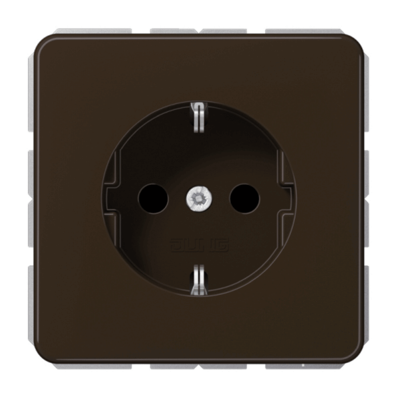 Jung CD1520BR Schuko-Steckdose – CD, braun