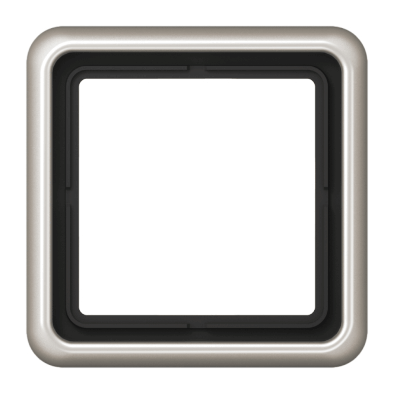 Jung CD581PT Rahmen – CD 500, 1-fach, Aluminium, eloxiert, platin