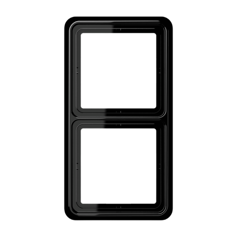 Jung CD582SW Rahmen – CD 500, 2-fach, Duroplast schwarz