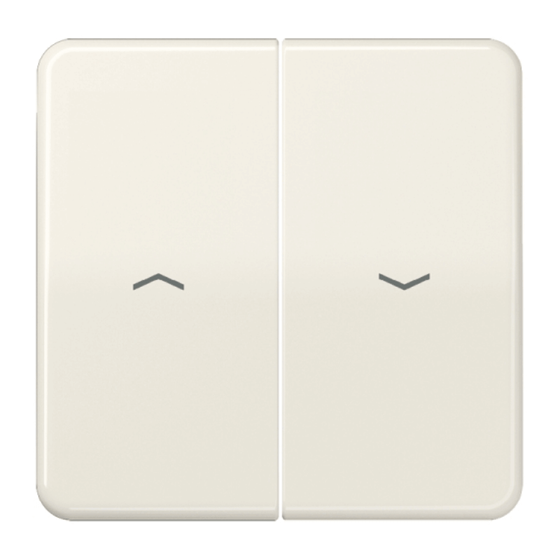 Jung CD595P Wippe – CD, 2-fach, Pfeilsymbole, cremeweiß