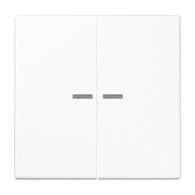 Jung LS102KO5WW KNX-Kontrollwippe – LS, F10, 2-fach, alpinweiß