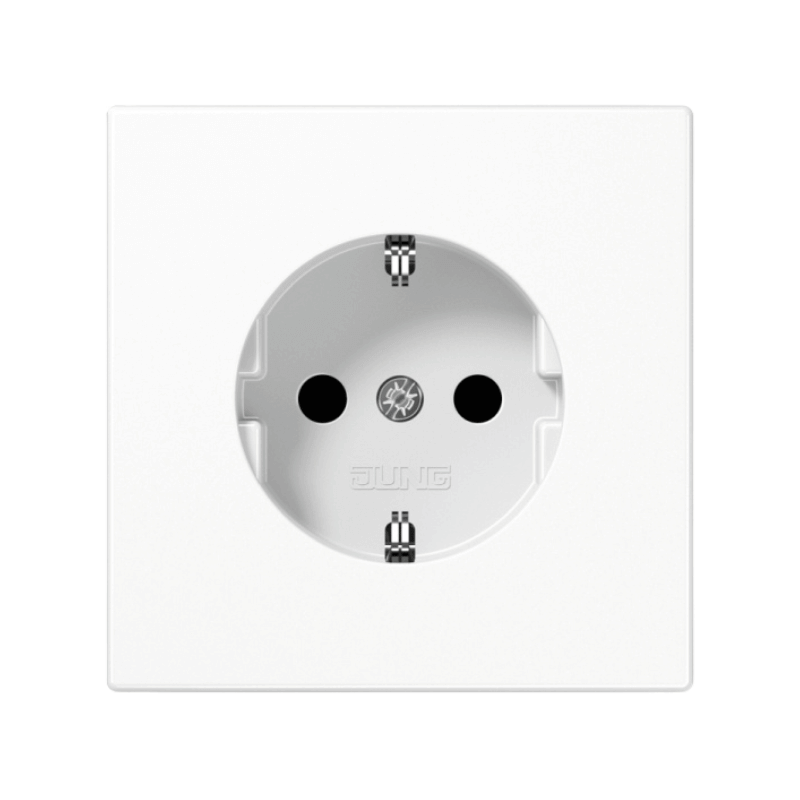 Jung LS1520WW Schuko-Steckdose – LS, alpinweiß