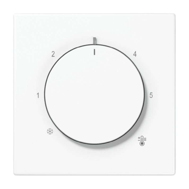 Jung LS1749BFWW Abdeckung – LS, für Raumtemperaturregler-Einsätze, alpinweiß