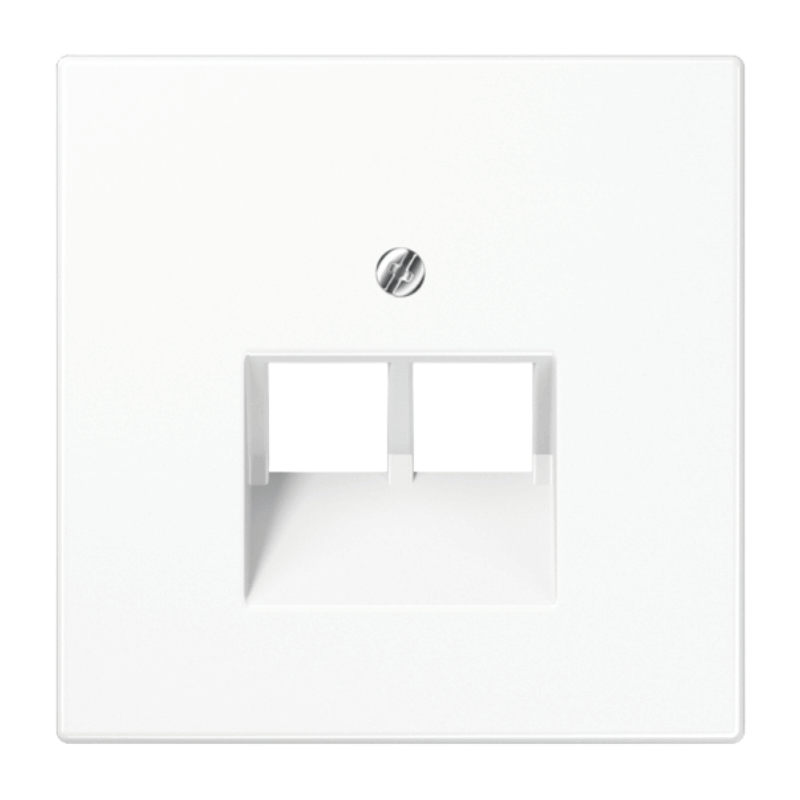 Jung LS969-2UAWW Netzwerkabdeckung – LS, 2-fach, alpinweiß