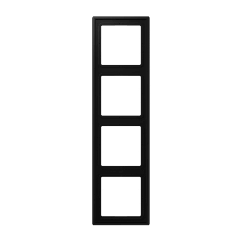 Jung LS984SWM Rahmen – LS 990, 4-fach, graphitschwarz matt