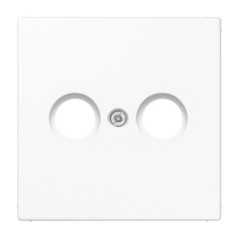 Jung LS990TVWW Abdeckung Antennendose – LS, 2-fach, alpinweiß